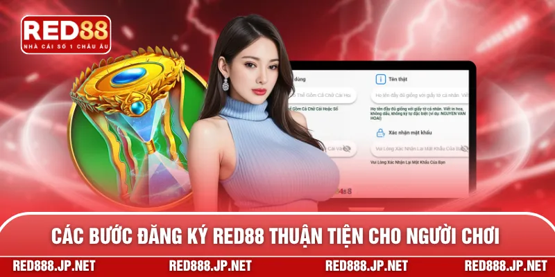 Các bước đăng ký RED88 thuận tiện cho người chơi